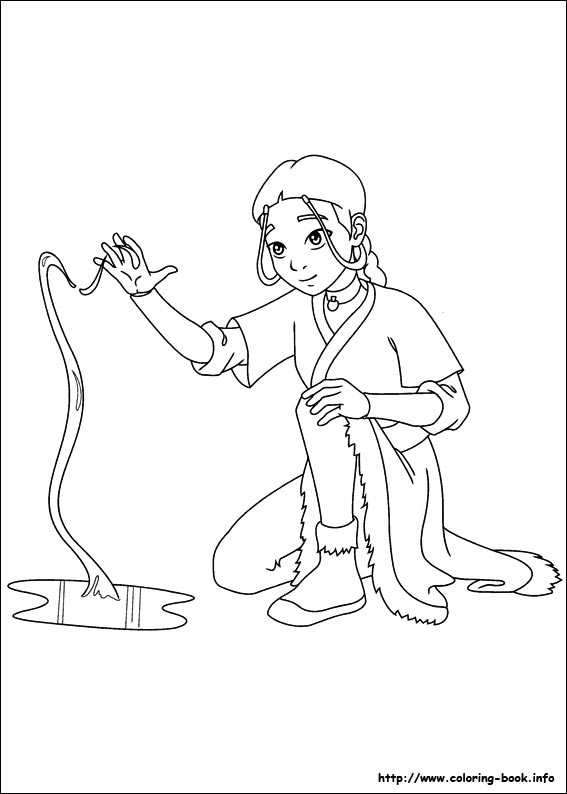 Avatar, the last airbender coloring picture