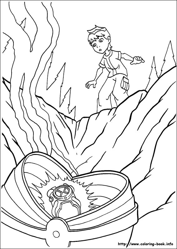 Ben 10 coloring picture