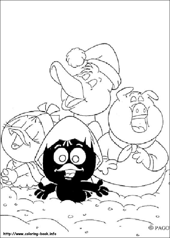 Calimero coloring picture