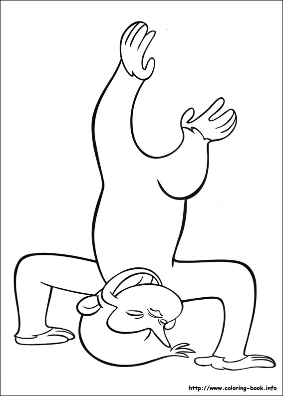 Curious George coloring picture