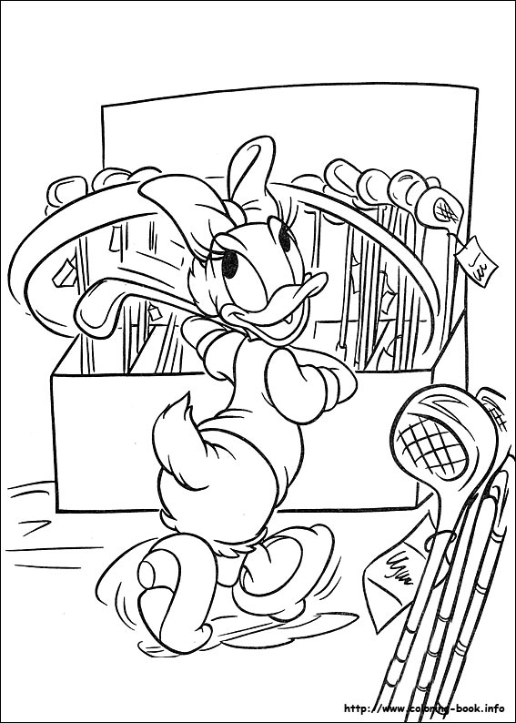 Daisy coloring picture