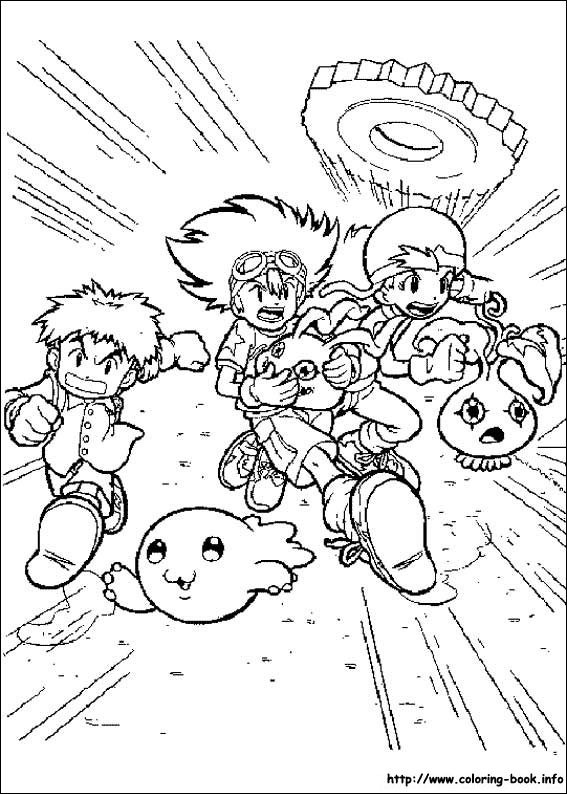 Digimon coloring picture