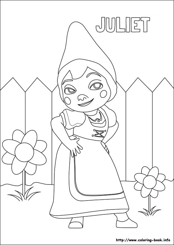 Gnomeo and Juliet coloring picture