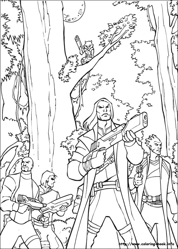 Guardians of the Galaxy coloring picture