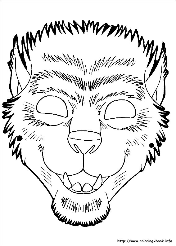 Halloween Masks coloring picture