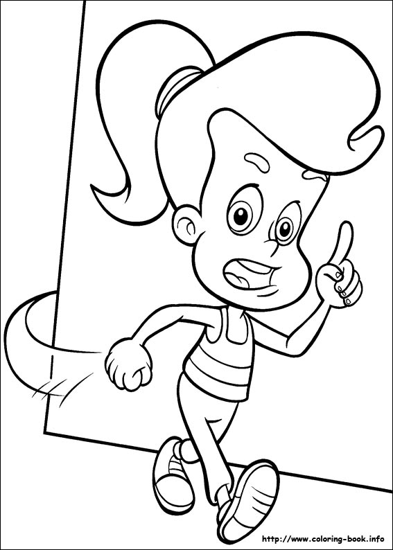 Jimmy Neutron coloring picture