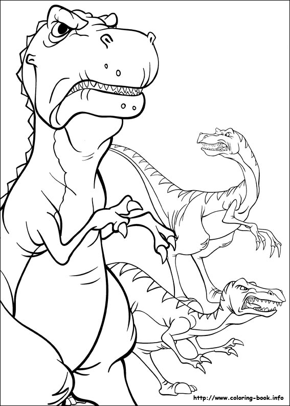The Land Before Time coloring picture