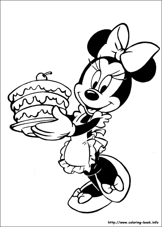 Minnie Mouse coloring picture