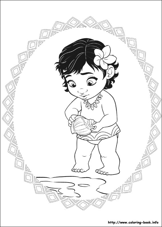 Moana coloring picture