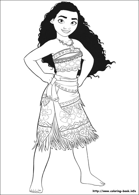 Moana coloring picture