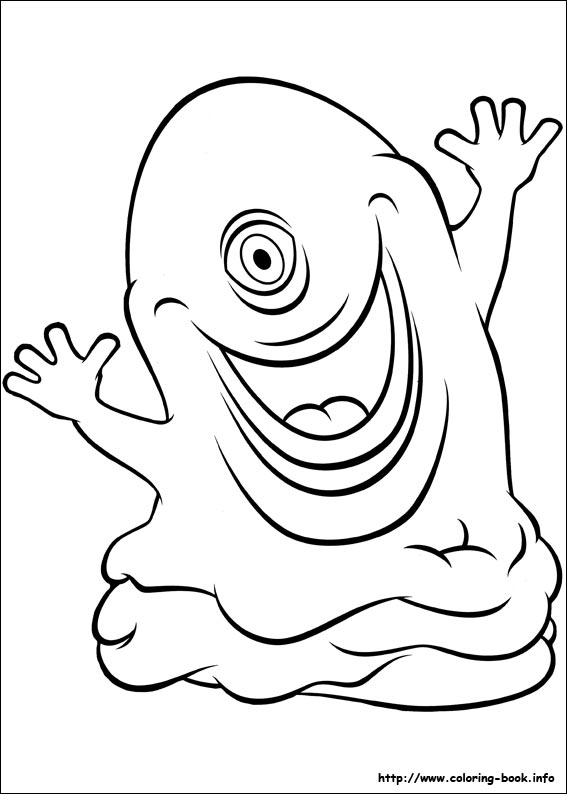 Monsters vs Aliens coloring picture
