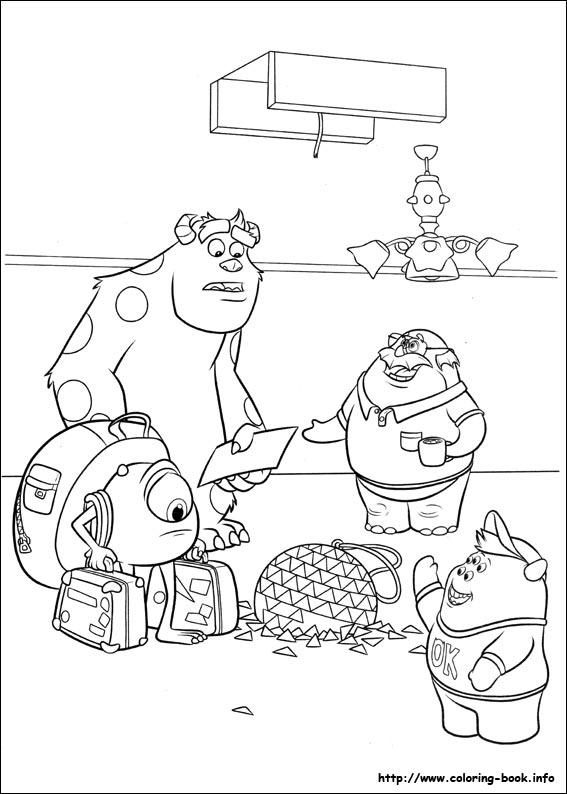 Monsters University coloring picture