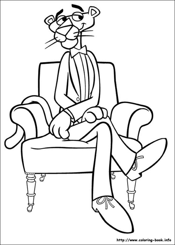 The Pink Panther coloring picture
