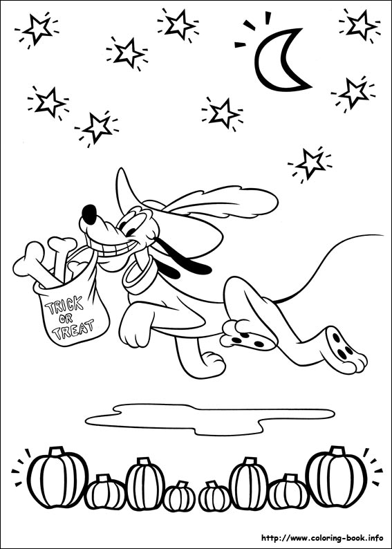 Pluto coloring picture
