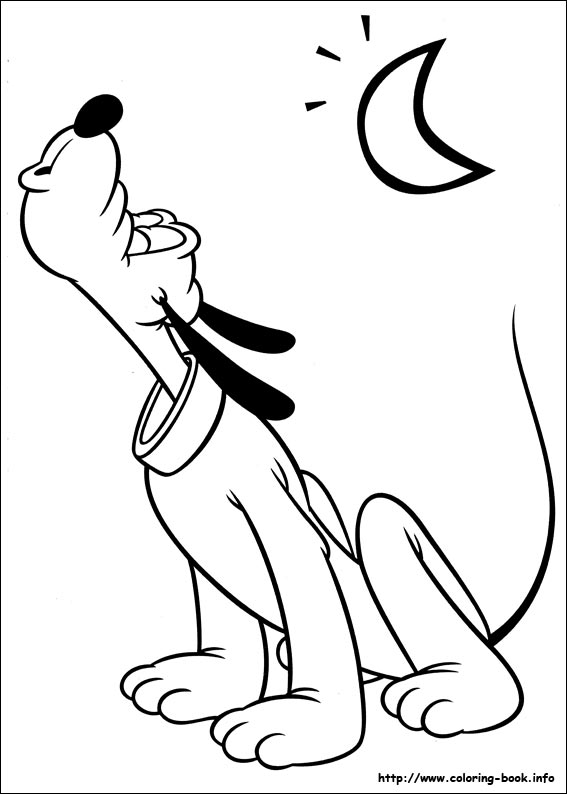 Pluto coloring picture