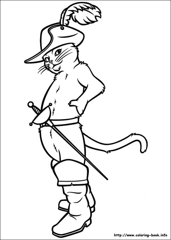 Puss in Boots coloring picture