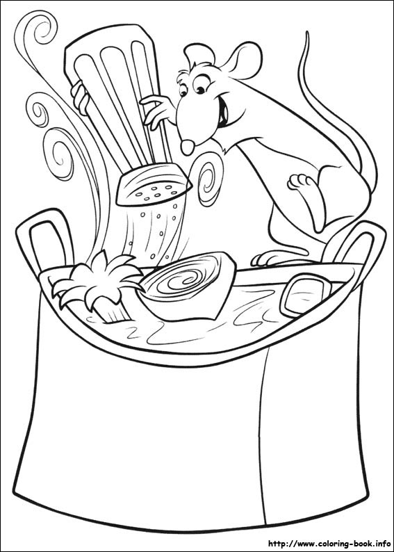 Ratatouille coloring picture
