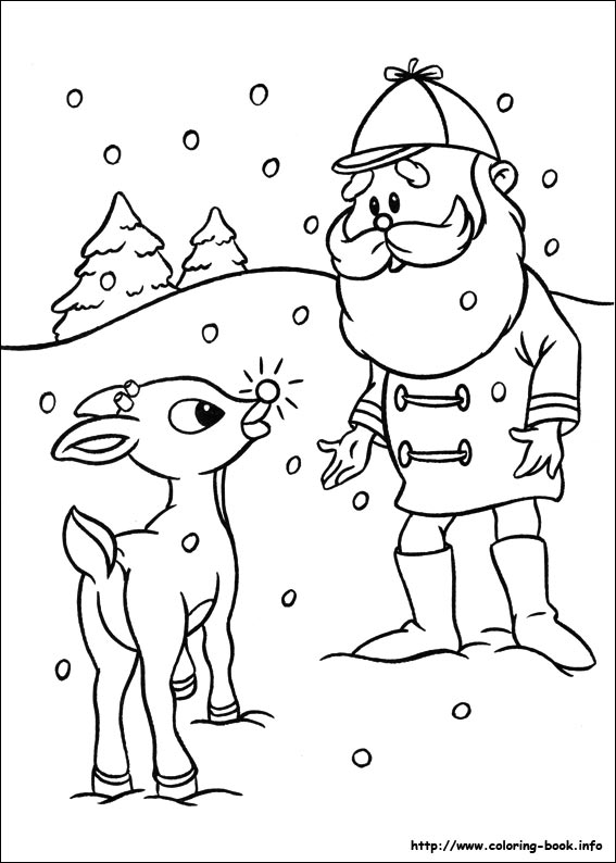 rudolph coloring pages printable