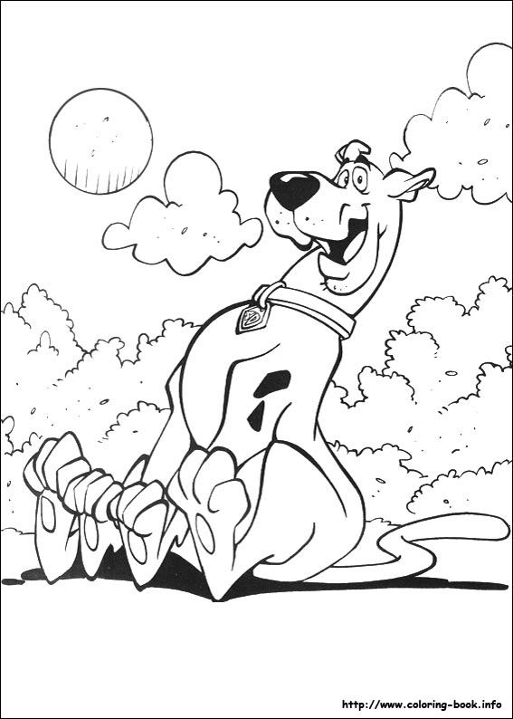 Scooby-Dou coloring picture