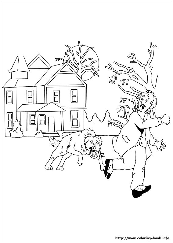 Sherlock Holmes coloring picture