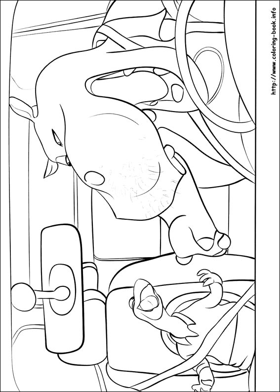 Sing coloring picture