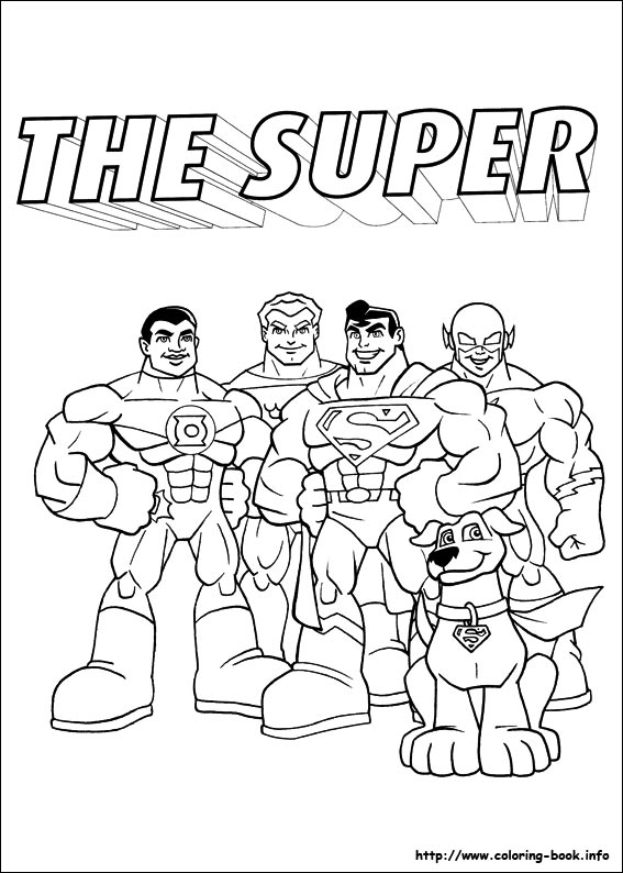 Super Friends coloring picture