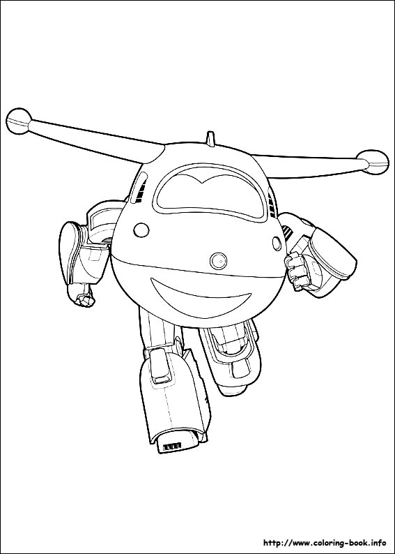 Super Wings coloring picture