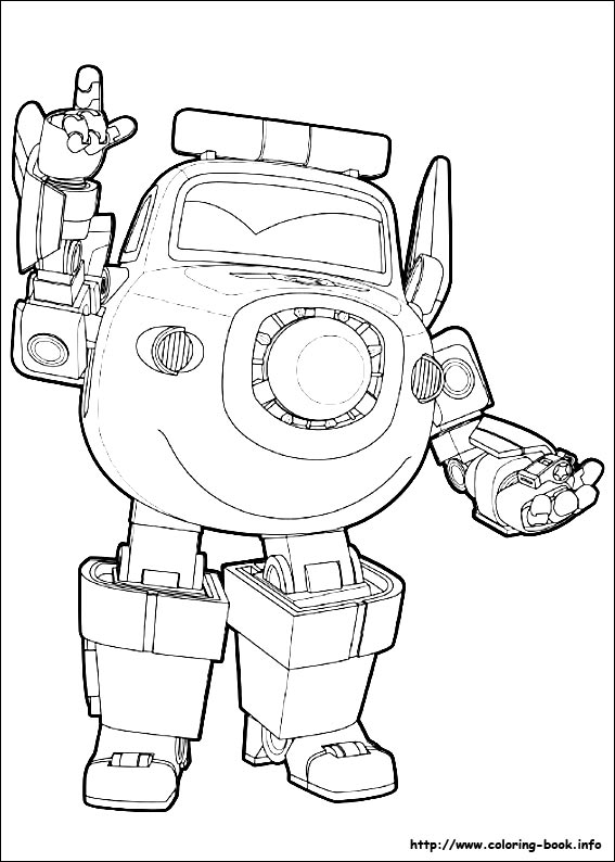 Super Wings coloring picture