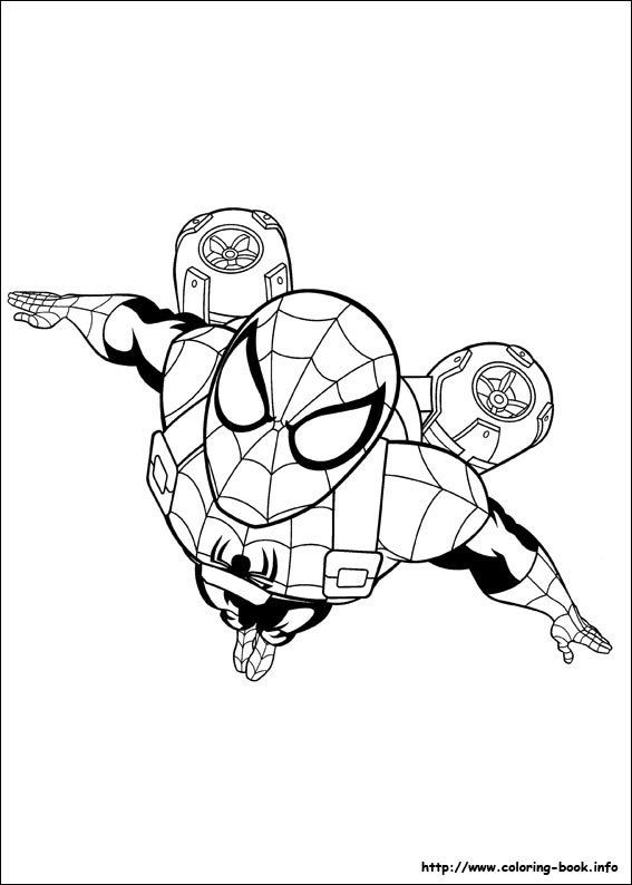 Ultimate Spider-Man coloring picture