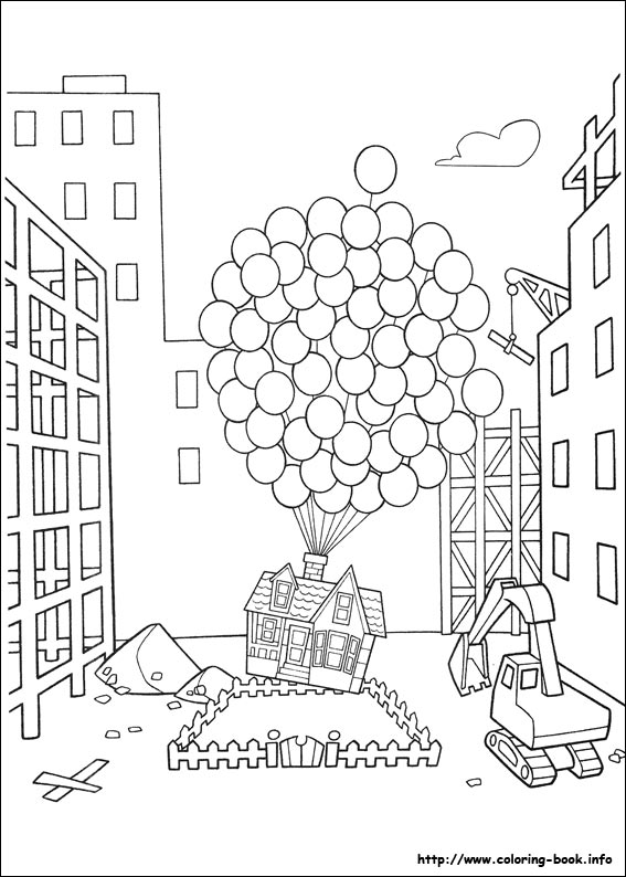 disney movie up coloring pages