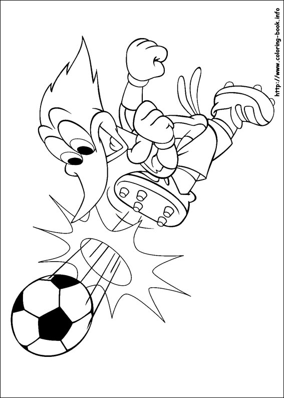 Woody Woodpecker coloring picture