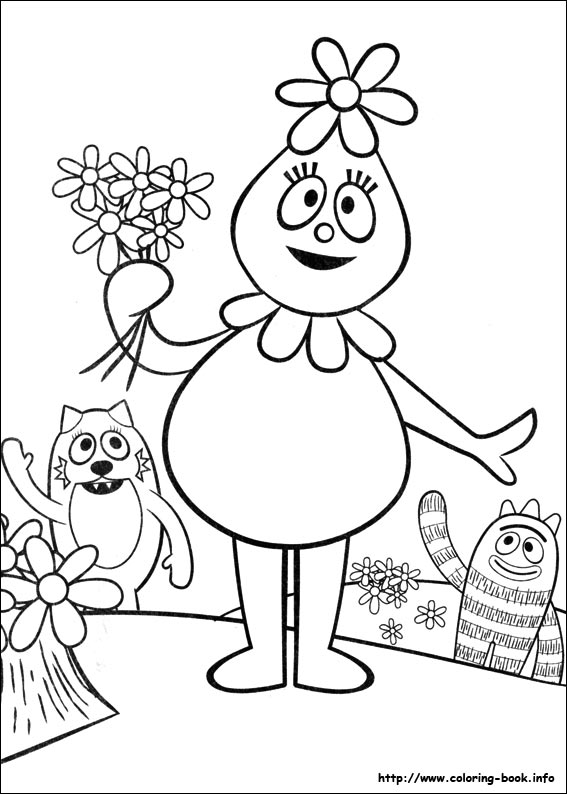 Yo Gabba Gabba Coloring Pages On Coloring Book Info