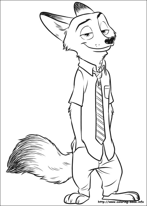 Zootopia coloring picture