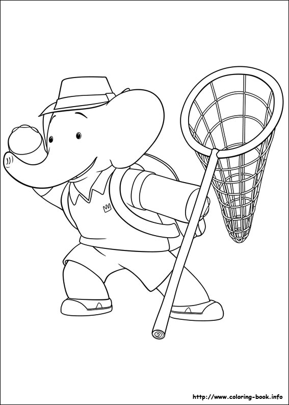 Babar and the Adventures of Badou coloring picture
