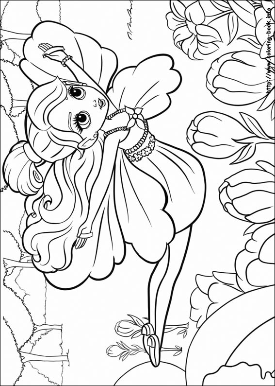 30 page Barbie coloring book