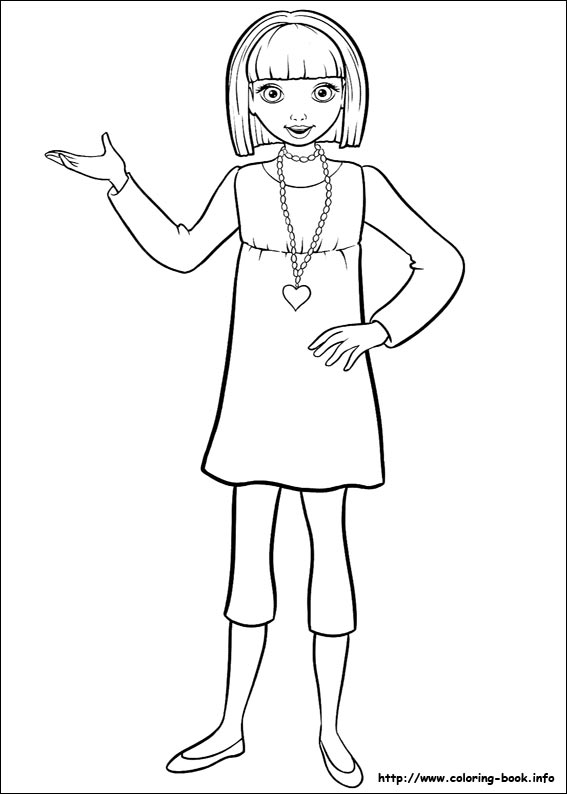 Barbie Thumbelina coloring picture