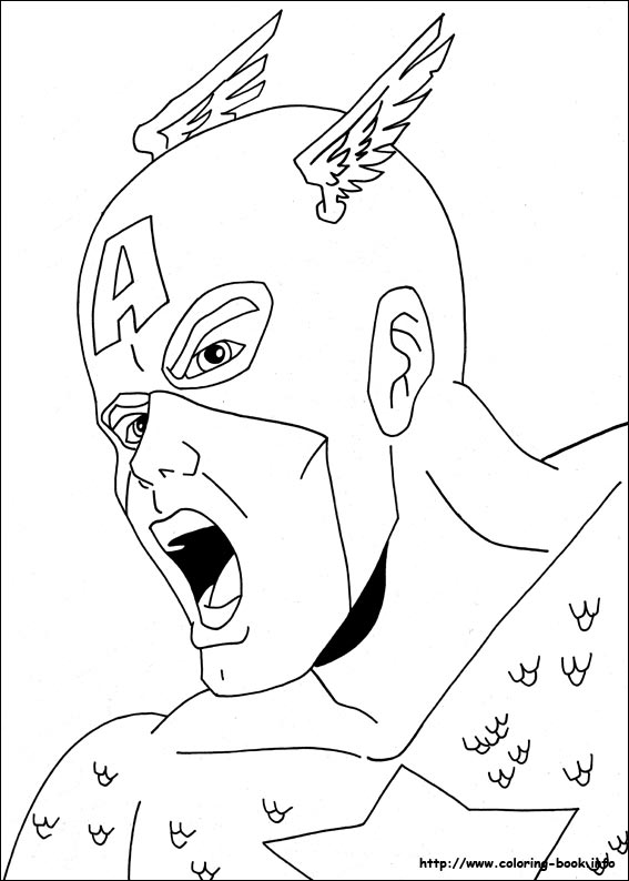 Captain America coloring picture