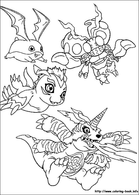 Digimon coloring picture