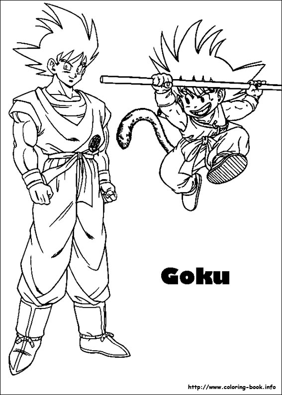 Colorir Goku de Dragon Ball Z - Muito Fácil - Colorir e Pintar