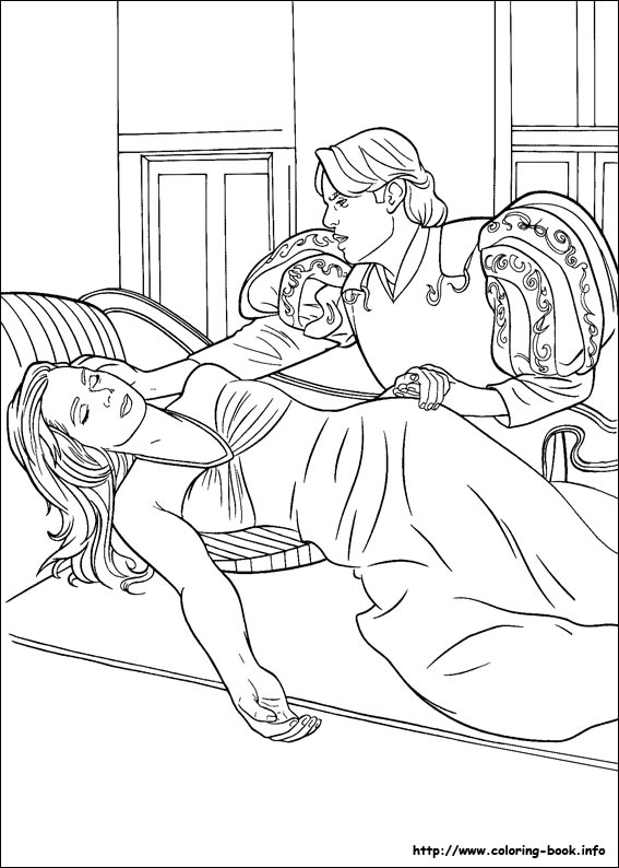 Enchanted coloring picture