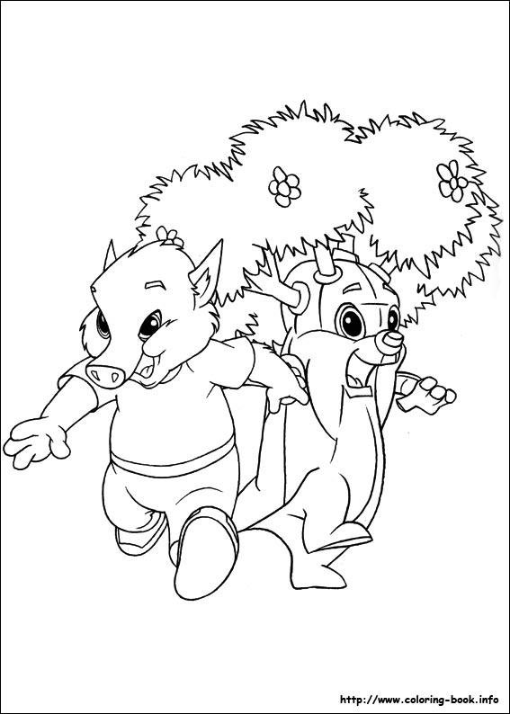 Forest Friends coloring picture