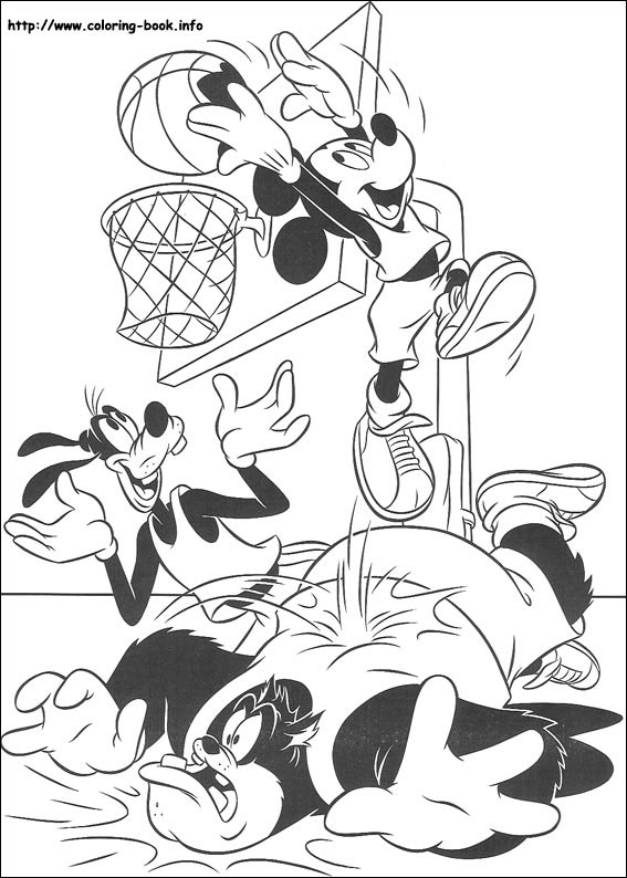 Goofy coloring picture