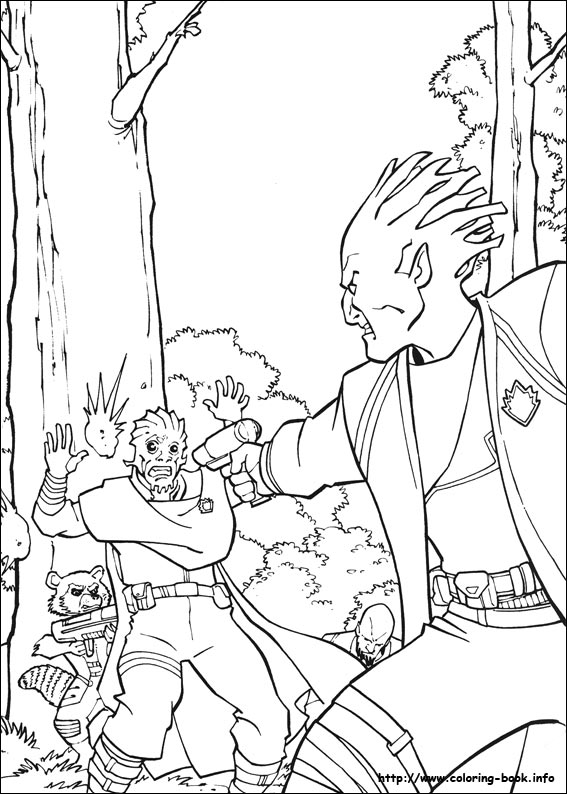 Guardians of the Galaxy coloring picture