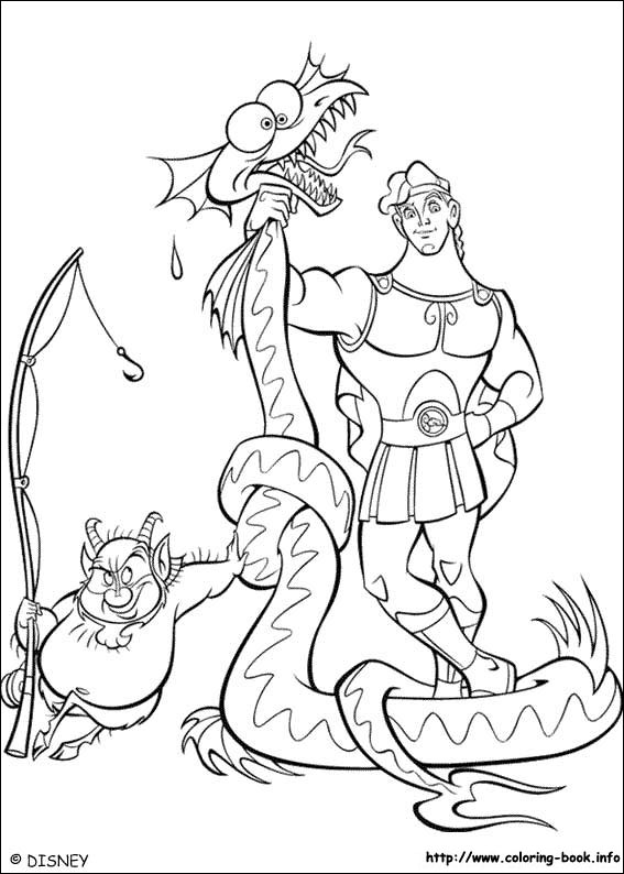 Hercules coloring picture