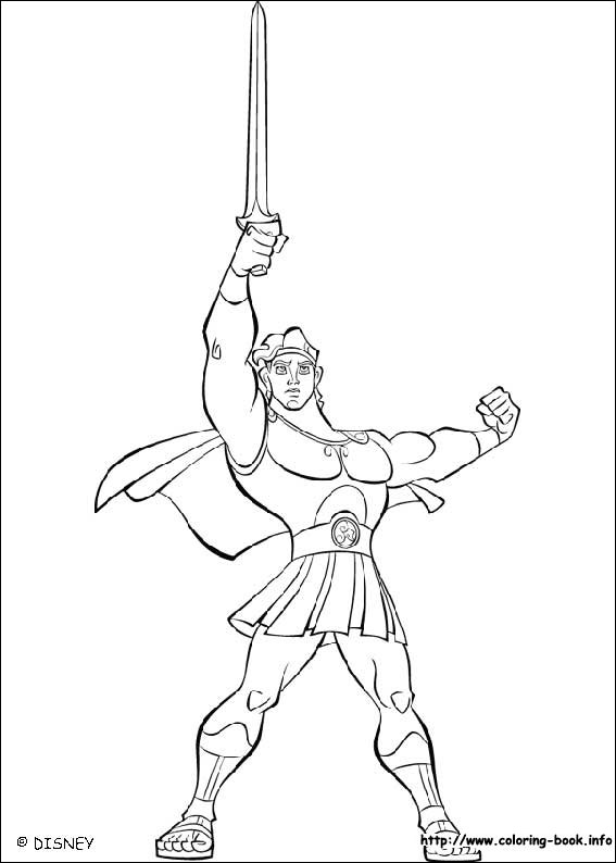 Hercules coloring picture
