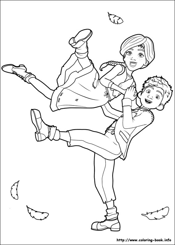 Leap! coloring picture