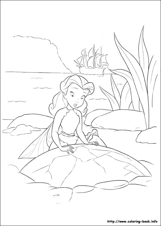 The Pirate Fairy coloring picture