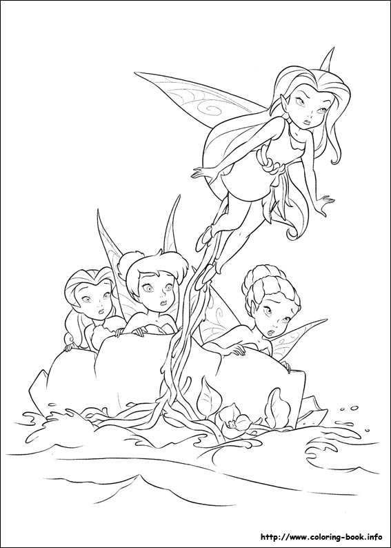 The Pirate Fairy coloring picture