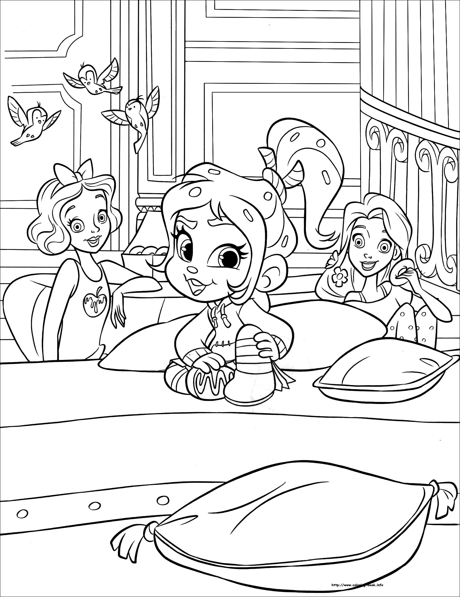 Ralph breaks the Internet coloring picture