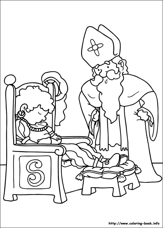 Saint Nicholas coloring picture